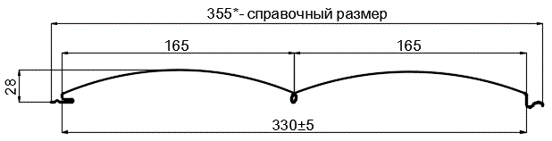 Сайдинг Woodstock-БР-28х330 (ECOSTEEL_T-12-Орех-0.45) в Лосино-Петровском