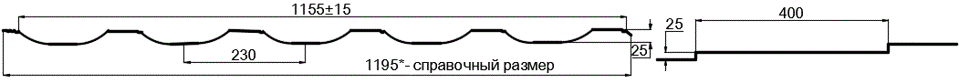 Металлочерепица МП Трамонтана-SL (PURMAN-20-9010-0.5) в Лосино-Петровском