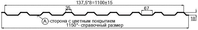 Фото: Профнастил МП20 х 1100 - A (ПЭ-01-8017-0.4±0.08мм) в Лосино-Петровском