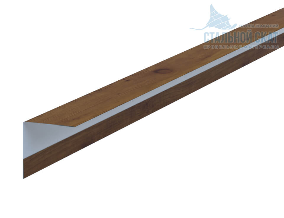 Фото: Планка угла наружного 30х30х3000 (ECOSTEEL_T-12-Дуб-0.45) в Лосино-Петровском