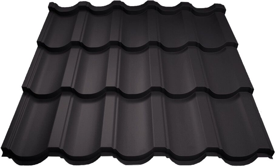 Металлочерепица МП Трамонтана-S (VALORI-20-Темный Сланец-0.5)
