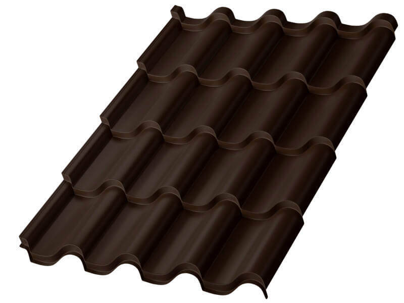 Металлочерепица МП Монтерроса-XL (VikingMP E-20-RR32-0.5)